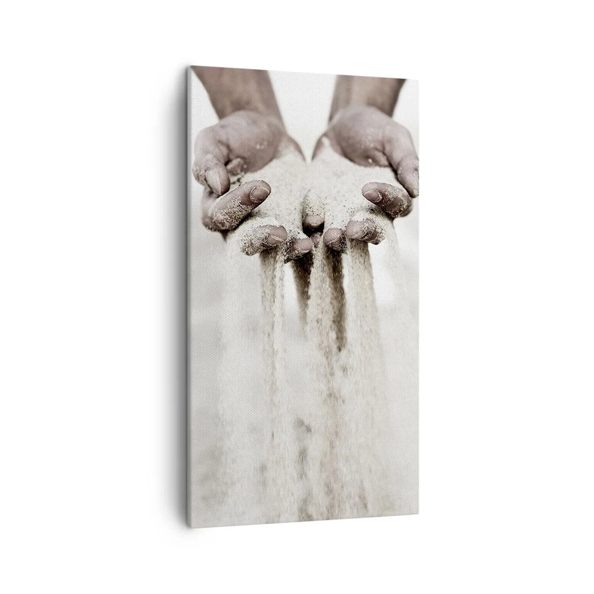 Bild auf Leinwand - Leinwandbild - Mit diesen Händen… - 45x80 cm