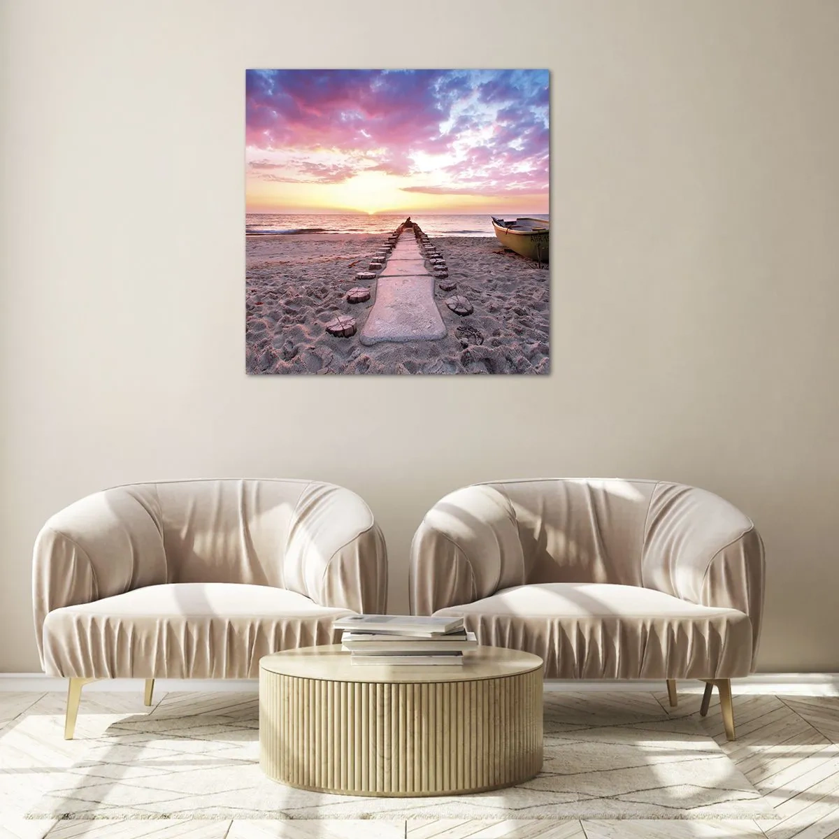 Glasbild - Bild auf glas - Ein Moment tiefer Erfahrung - 70x70 cm