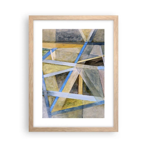 Poster in einem Rahmen aus heller Eiche - Gerade oder diagonal? - 30x40 cm