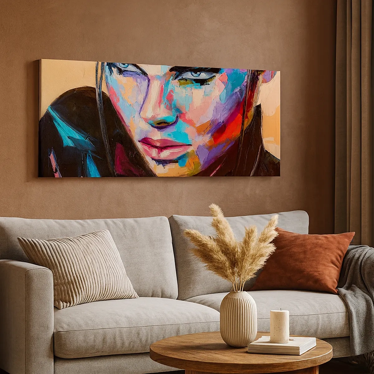 Bild auf Leinwand - Leinwandbild - Wild im Herzen - 30x30 cm