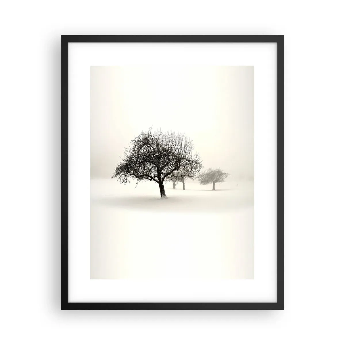 Poster in einem schwarzem Rahmen - Winterschlaf - 40x50 cm