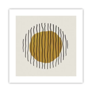 Poster - Abstraktion, die vor Hitze zittert - 40x40 cm