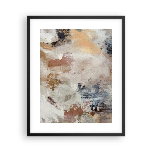 Poster in einem schwarzem Rahmen - Neblige Abstraktion - 40x50 cm