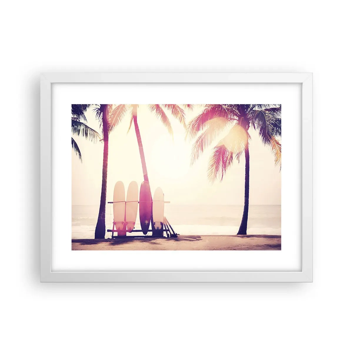 Poster in einem weißen Rahmen - Es wird ein toller Tag - 40x30 cm