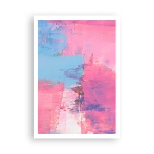 Poster - Rosa, Blau und eine Prise Licht - 70x100 cm