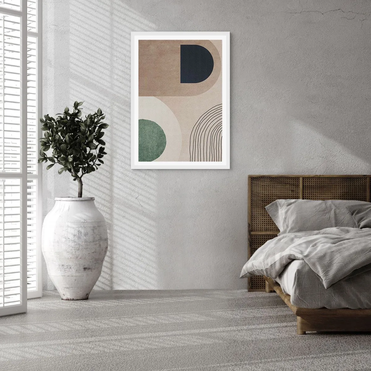 Poster in einem weißen Rahmen - Sanftheit des Ovals - 30x40 cm