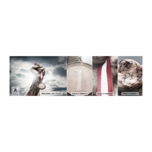 Fototapeten Muster Selbstklebend Deluxe Sticker - Per aspera ad astra - Sport, Sportmedaille, 3D - 100x30 cm