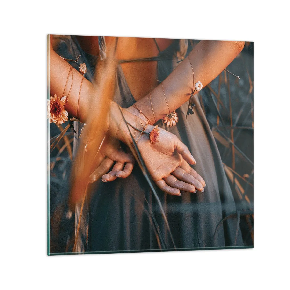 Glasbild - Bild auf glas - Verbunden mit der Natur - 70x70 cm