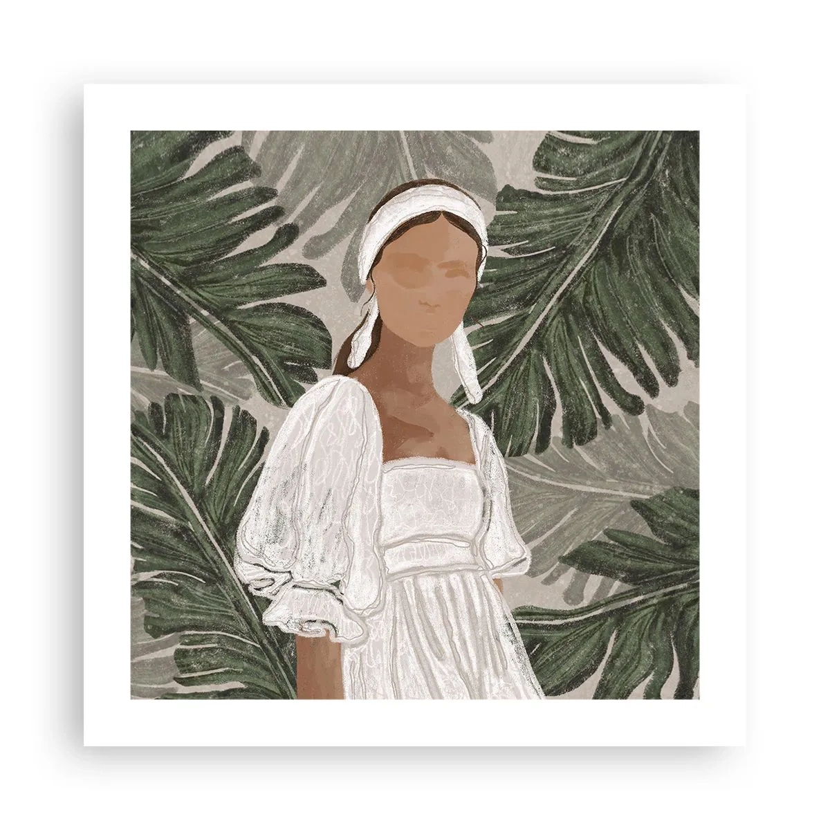 Poster - Exotisches Porträt - 50x50 cm