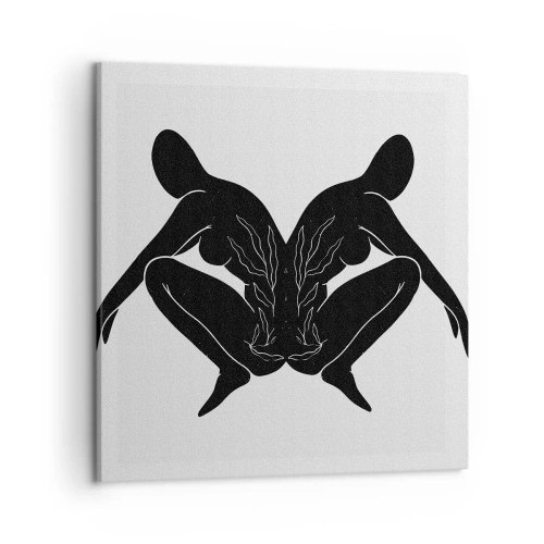 Bild auf Leinwand - Leinwandbild - Gemeinsame Seele - 50x50 cm