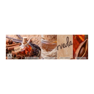 Fototapeten Muster Premium Sand - Zur Einheit von Körper und Geist - Zimt, Anis, Vanille - 100x30 cm