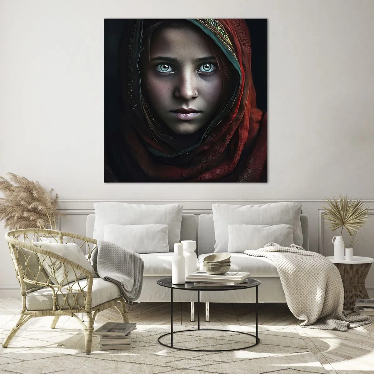 Glasbild - Bild auf glas - Prinzessin aus dem Osten - 50x50 cm