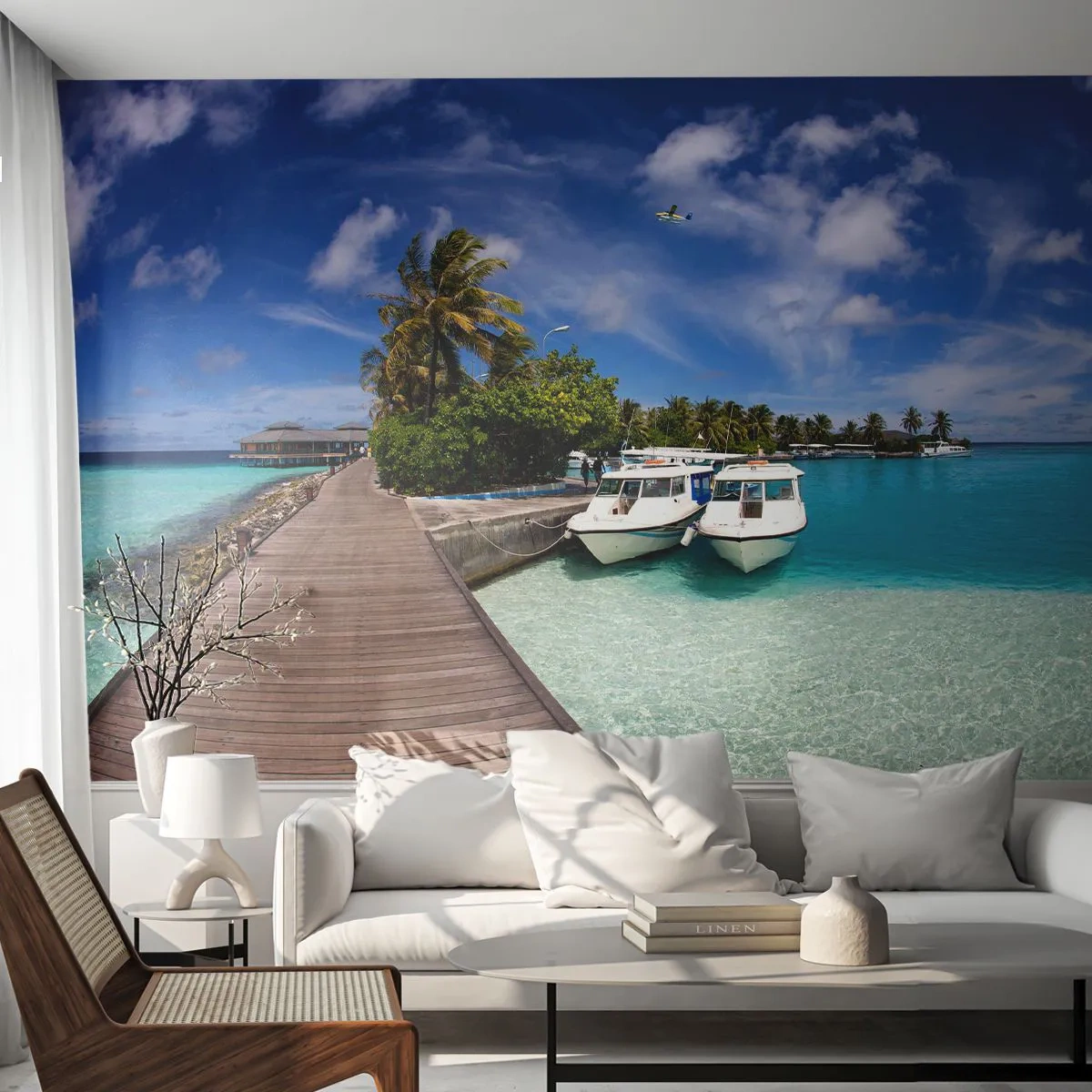 Maßgeschneiderte Fototapete Premium Sand - Doch das Paradies gibt es - Landschaft, Paradies, Meer