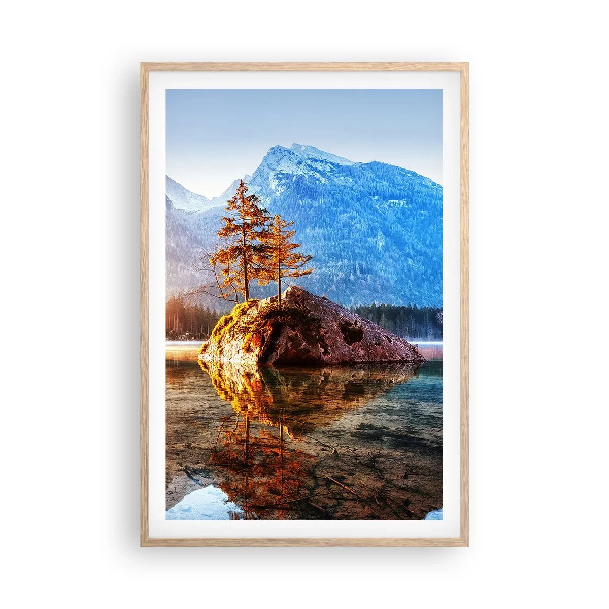 Poster in einem Rahmen aus heller Eiche - Natur in neuem Licht - 61x91 cm