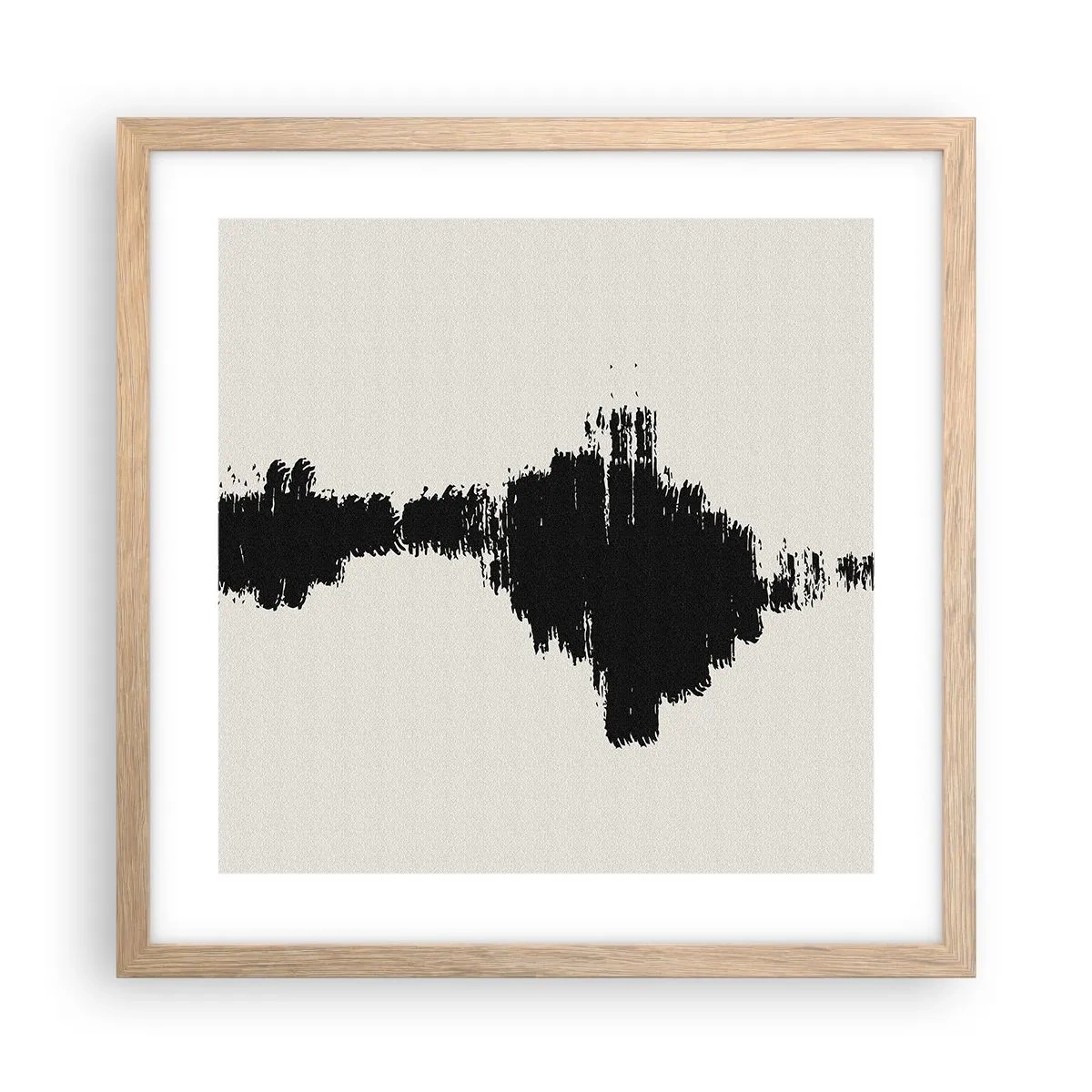 Poster in einem Rahmen aus heller Eiche - Schwingungen der Fantasie - 40x40 cm