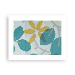 Poster - Unter den azurblauen Blättern - 40x30 cm