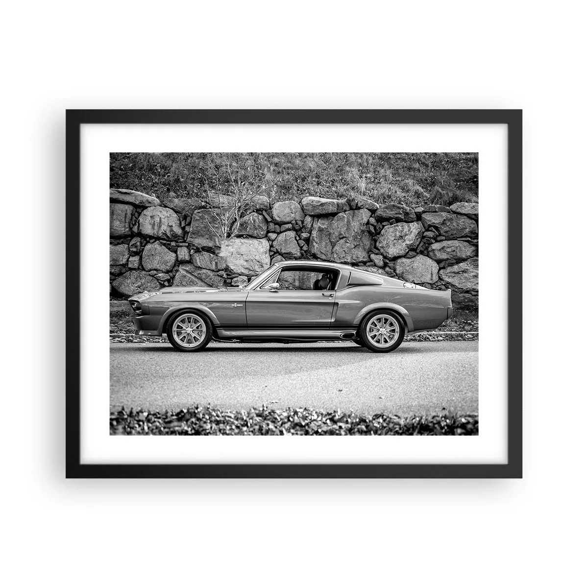 Poster in einem schwarzem Rahmen - Die Legende der 1960er - 50x40 cm