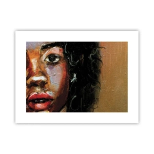 Poster - Schwarz und Glanz - 40x30 cm