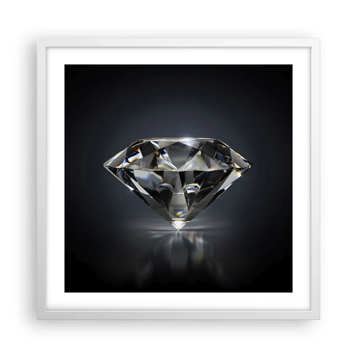 Poster in einem weißen Rahmen - Beste Freundin - 50x50 cm