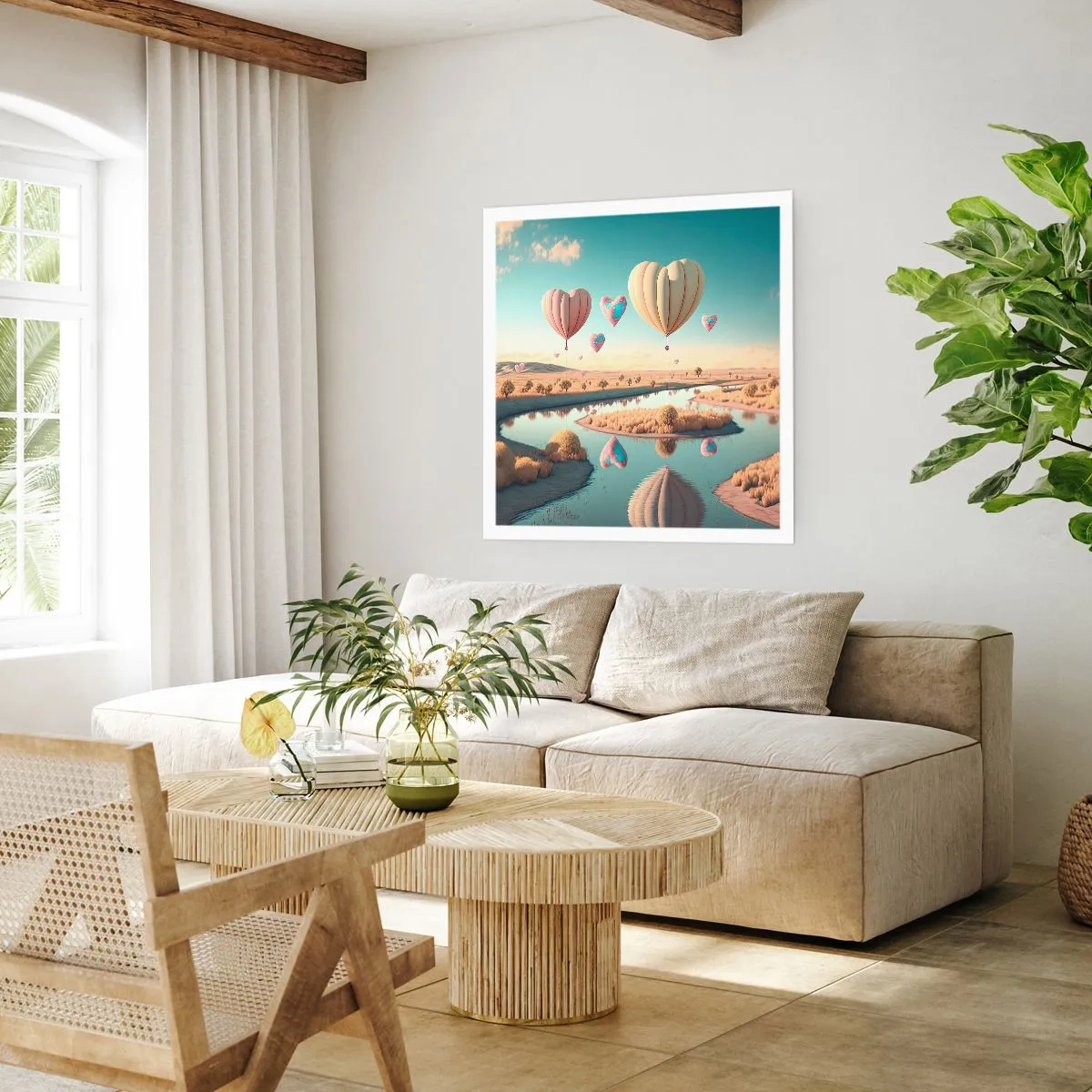 Poster - Dank Liebe steigt man auf - 60x60 cm