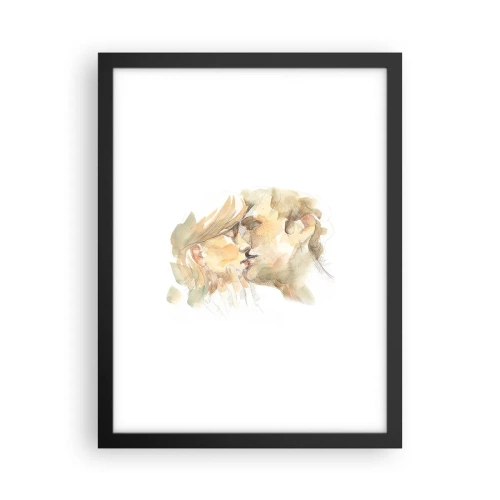 Poster in einem schwarzem Rahmen - Hälfte gefunden? - 30x40 cm