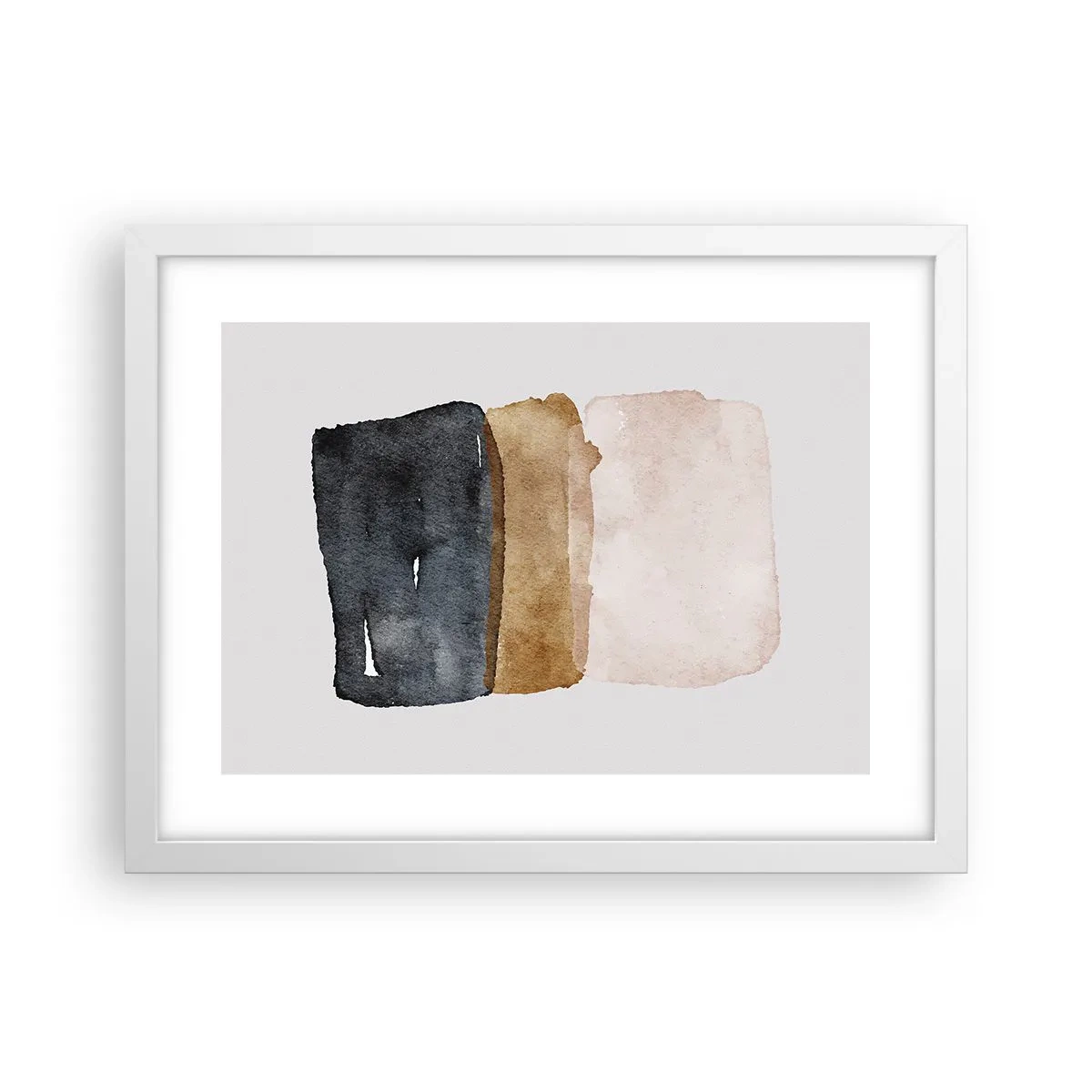 Poster in einem weißen Rahmen - Die Komposition der Farben der Erde - 40x30 cm