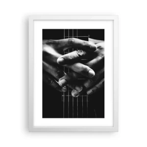 Poster in einem weißen Rahmen - Gebet des Künstlers - 30x40 cm