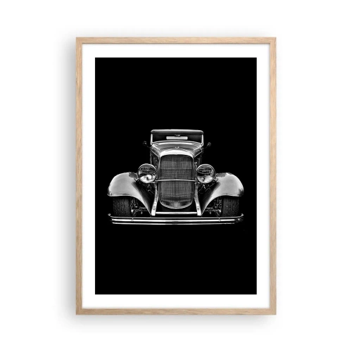 Poster in einem Rahmen aus heller Eiche - Wahrer Gentleman - 50x70 cm