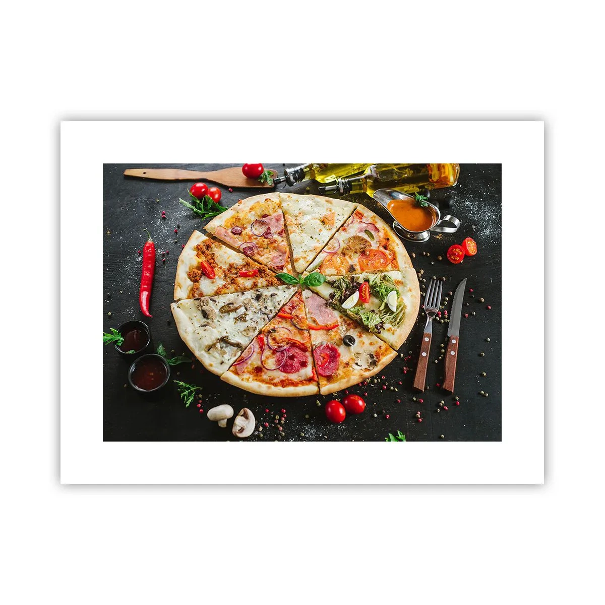 Poster - Eine Reihe von Geschmacksrichtungen - 40x30 cm