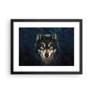 Poster in einem schwarzem Rahmen - Alpha? Und Omega - 40x30 cm