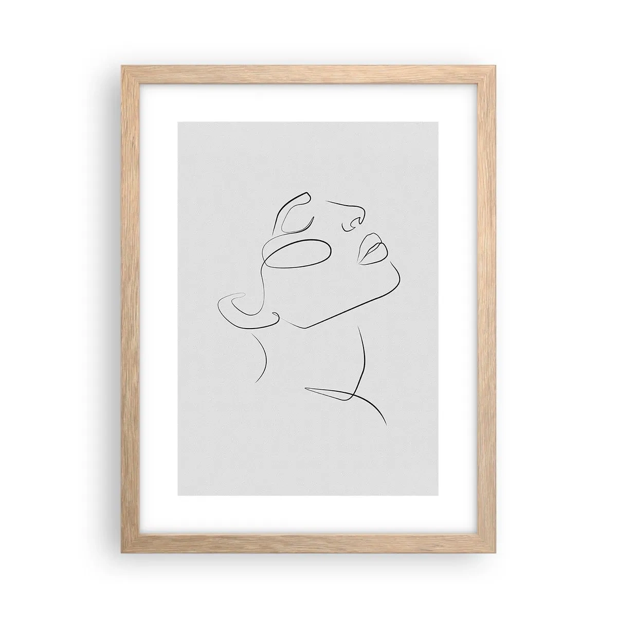 Poster in einem Rahmen aus heller Eiche - Die Drehungen und Wendungen der Träume - 30x40 cm