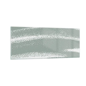 Glasbild - Bild auf glas - Abstraktion im Winterklima - 100x40 cm