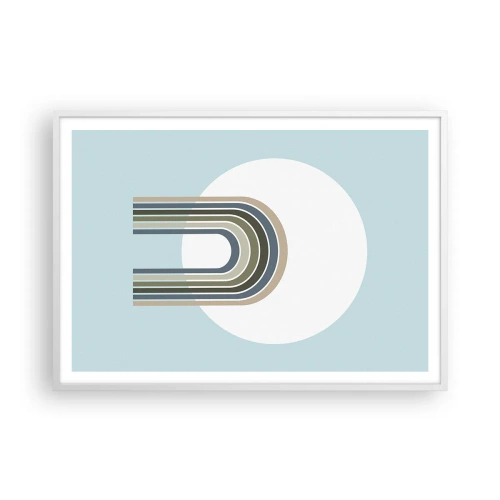 Poster in einem weißen Rahmen - Unwiderstehliche Anziehungskraft - 100x70 cm