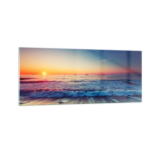 Glasbild - Bild auf glas - Was ist mit dem Horizont? - 100x40 cm