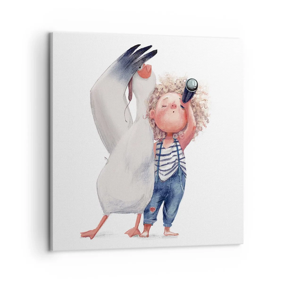 Bild auf Leinwand - Leinwandbild - Toller Reiseplan - 50x50 cm