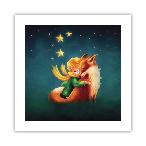 Poster - Kleiner Prinz - 40x40 cm