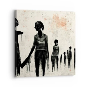 Bild auf Leinwand - Leinwandbild - Gegen die Einsamkeit - 30x30 cm