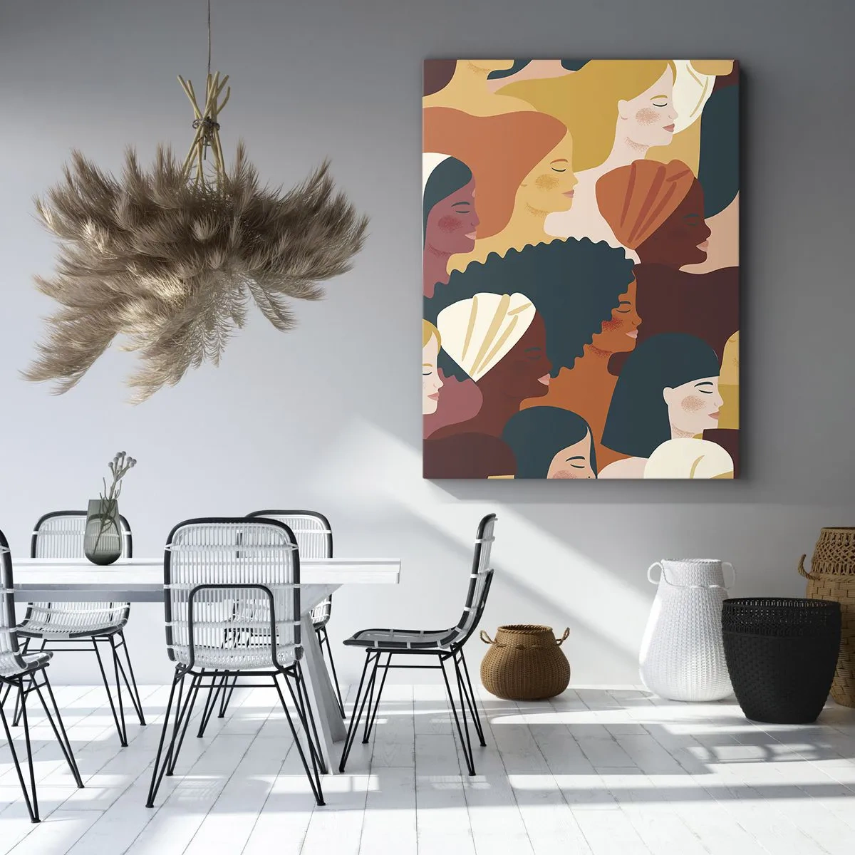 Bild auf Leinwand - Leinwandbild - Nur Weiblichkeit - 65x120 cm