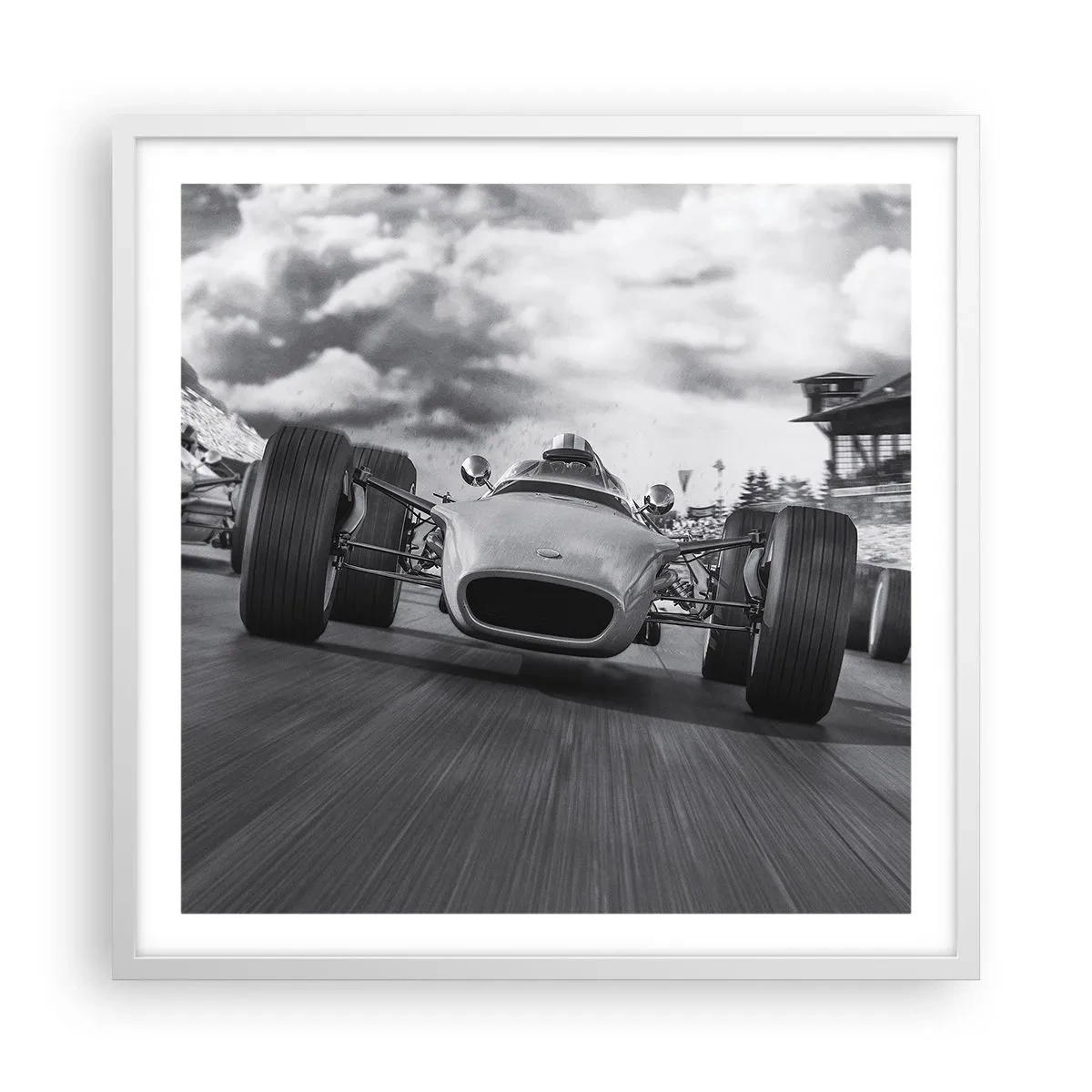 Poster in einem weißen Rahmen - Power ist da! - 60x60 cm