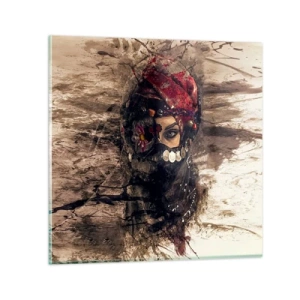 Glasbild - Bild auf glas - Gelinde gesagt besorgniserregend - 40x40 cm