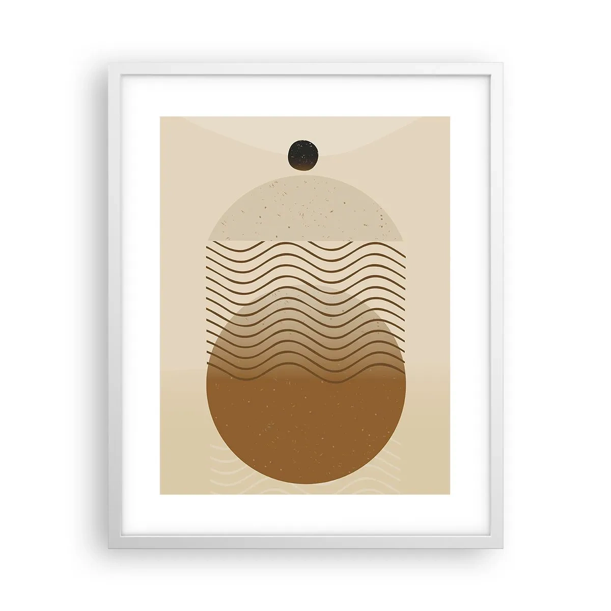 Poster in einem weißen Rahmen - Zur Entstehung geometrischer Figuren - 40x50 cm