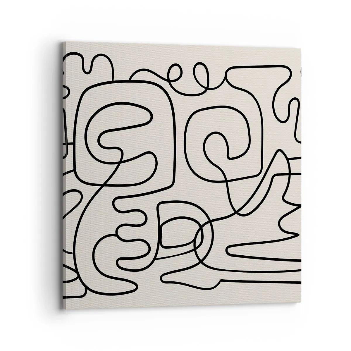 Bild auf Leinwand - Leinwandbild - Folge der Spur - 70x70 cm