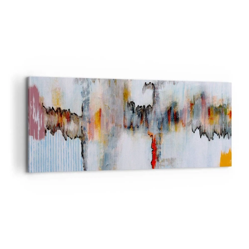 Bild auf Leinwand - Leinwandbild - Ein Stock auf dem Wasser - 100x40 cm