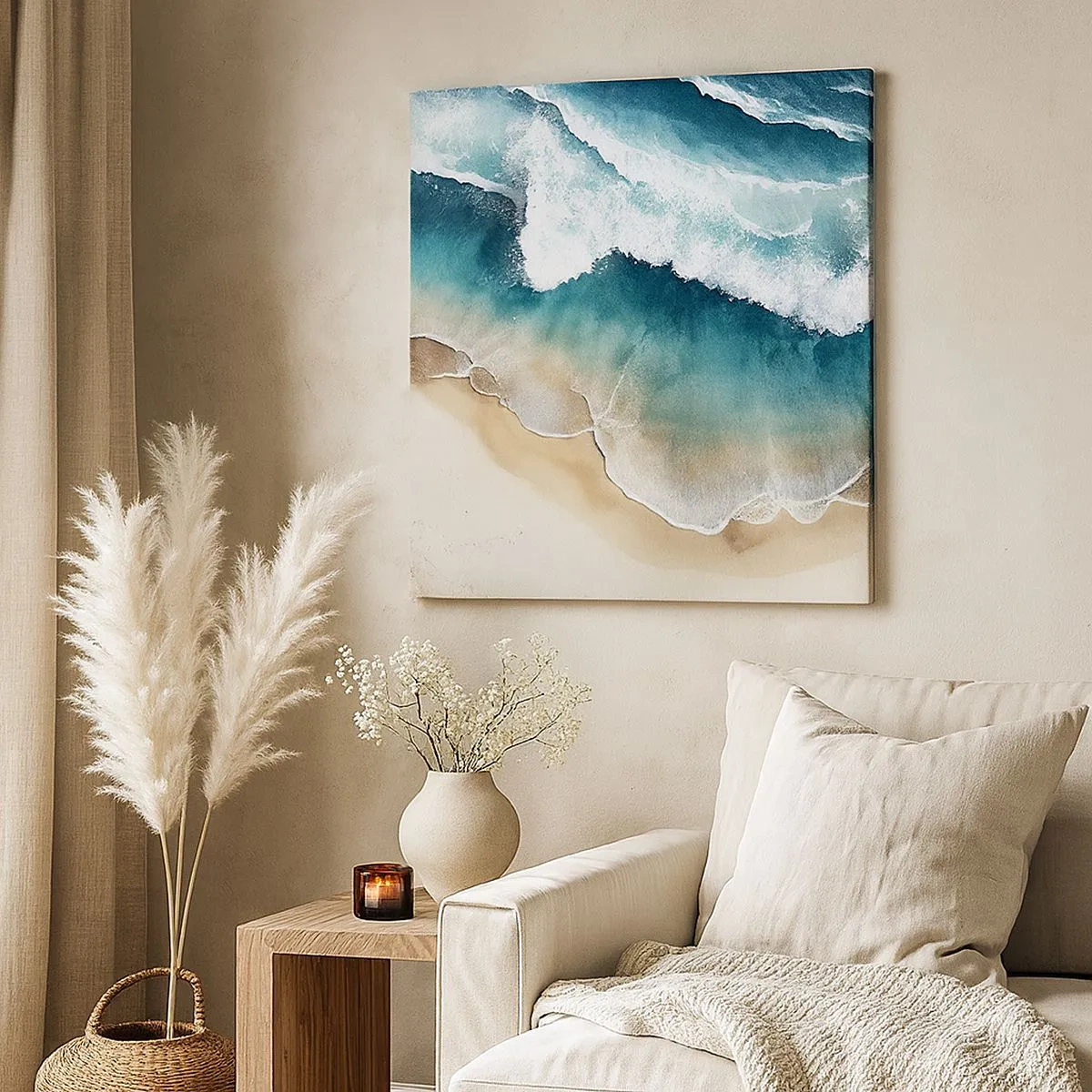 Bild auf Leinwand - Leinwandbild - Das ewige Treffen - 30x30 cm