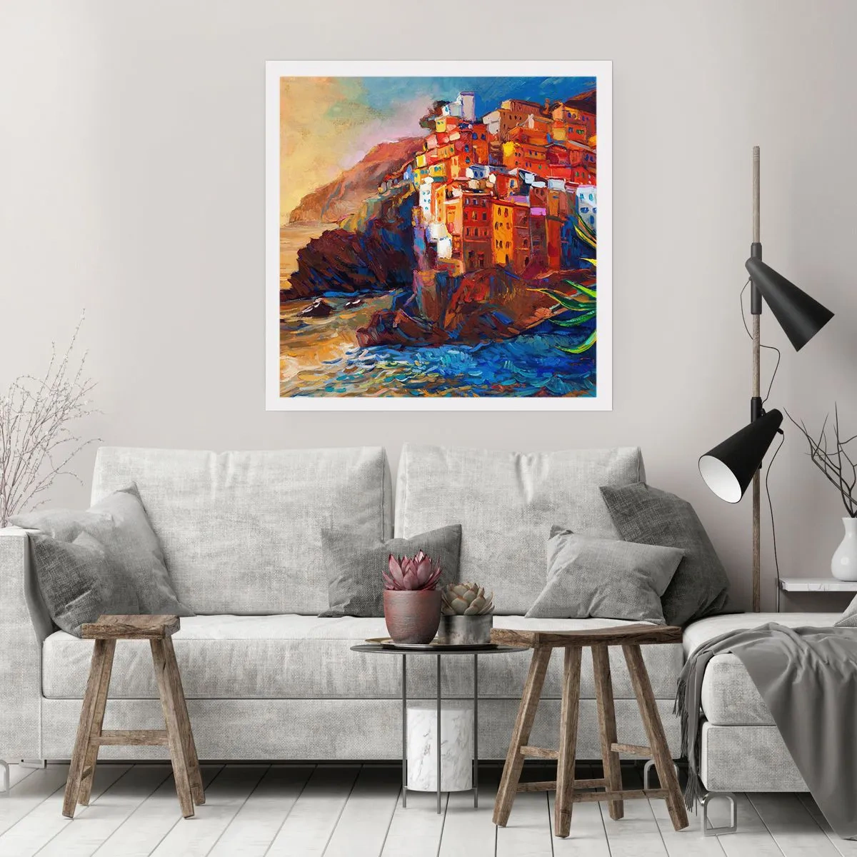 Poster - Italienische Atmosphäre - 30x30 cm