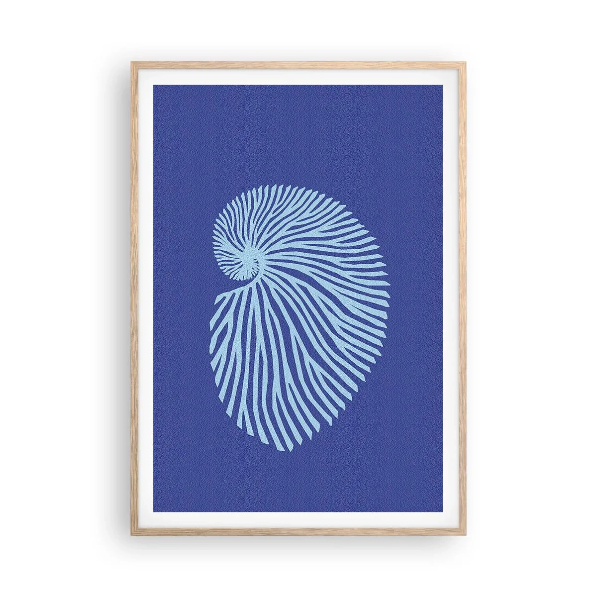 Poster in einem Rahmen aus heller Eiche - Geburt der Muschel - 70x100 cm