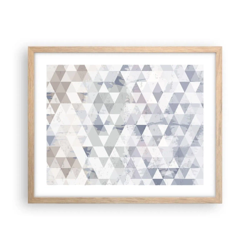 Poster in einem Rahmen aus heller Eiche - Im Rhythmus auf drei - 50x40 cm