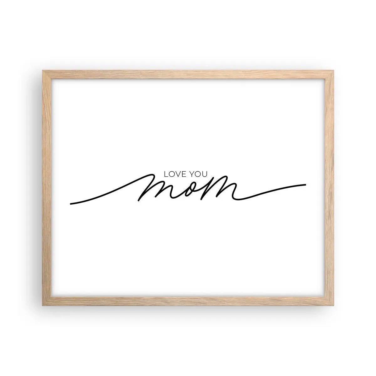 Poster in einem Rahmen aus heller Eiche - Große Emotionen - 50x40 cm