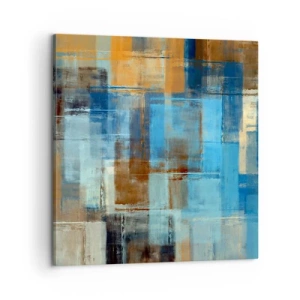 Bild auf Leinwand - Leinwandbild - Durch den blauen Schleier - 60x60 cm