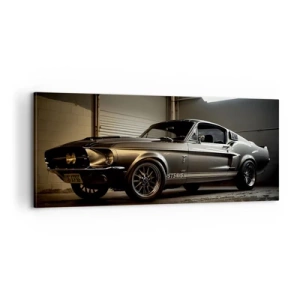 Bild auf Leinwand - Leinwandbild - Zurück in die Vergangenheit - 100x40 cm